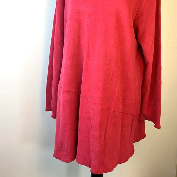 J. Jill Pure Jill Soft Touch Cotton Red Women's XL Tunic Chill Day Wear - Picture 14 of 14